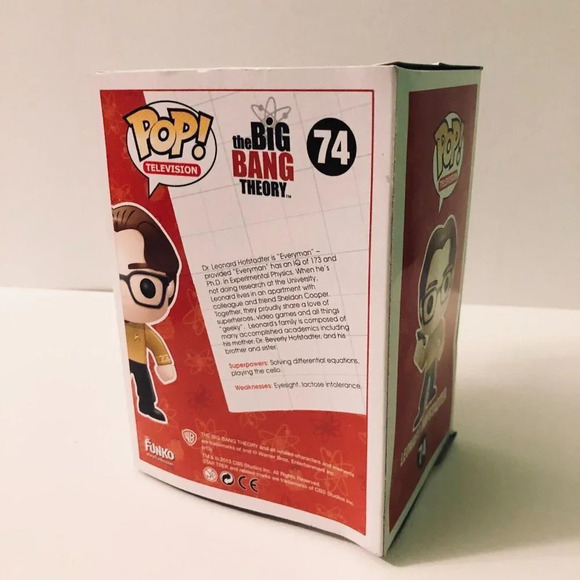 Funko Pop  Leonard Hofstadter Star Trek Uniform Big Bang Theory 74 - Picture 4 of 16